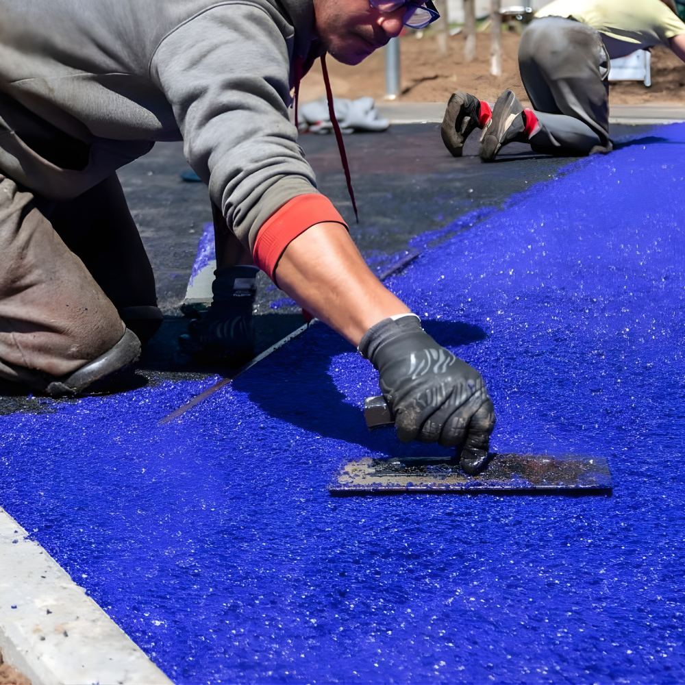 EPDM and polyurethane flooring applications for indoor and outdoor areas