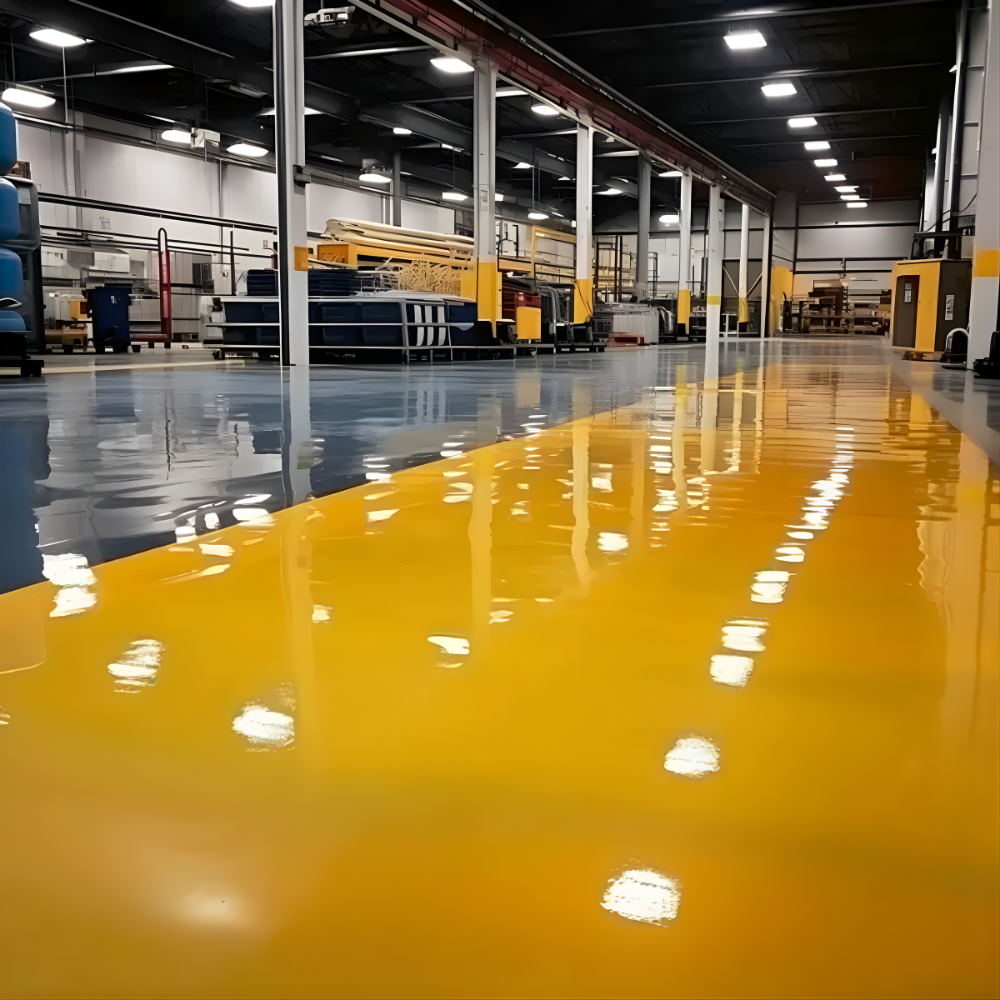 Epoxy and polyurethane resin based flooring systems