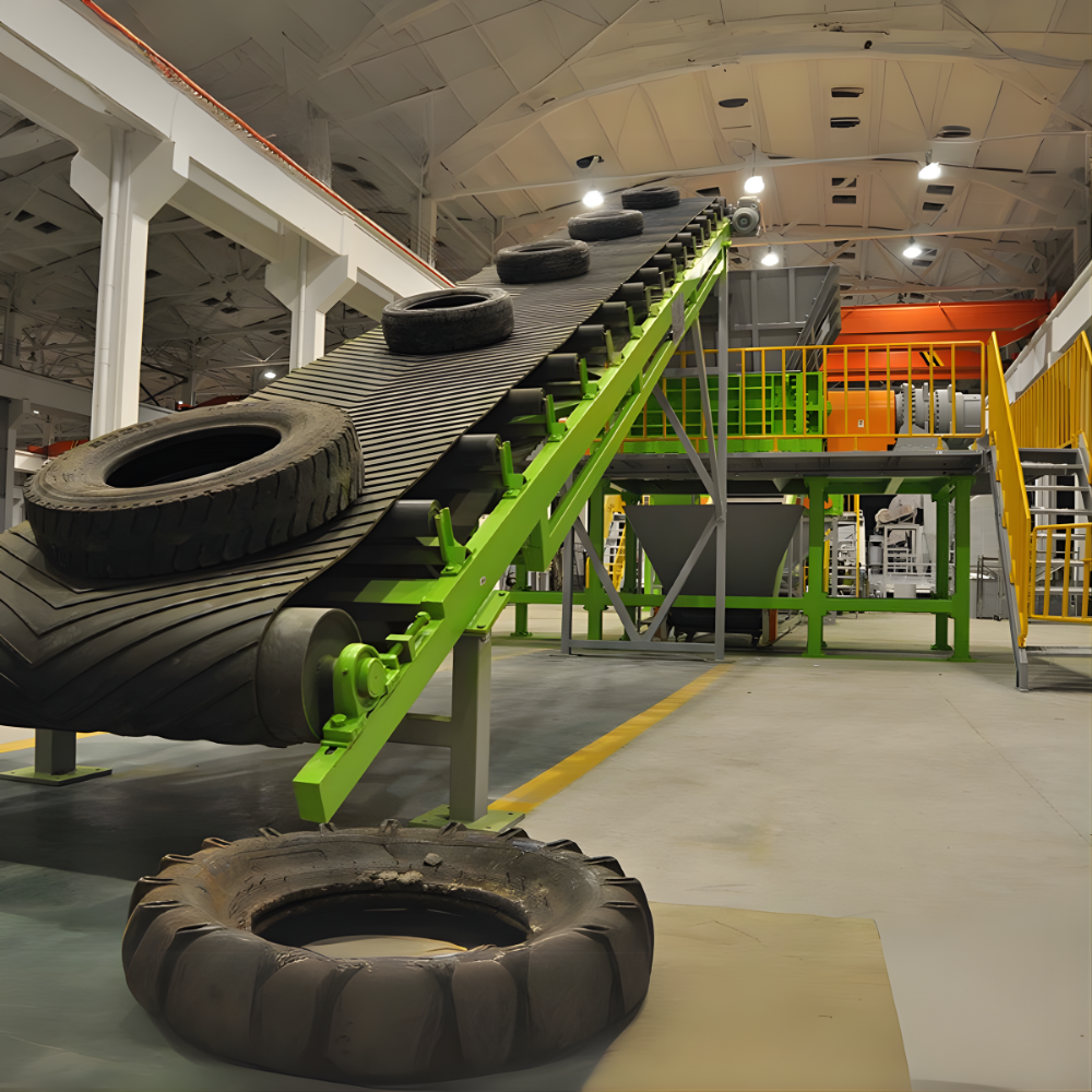 Waste tire recycling plant installation solutions